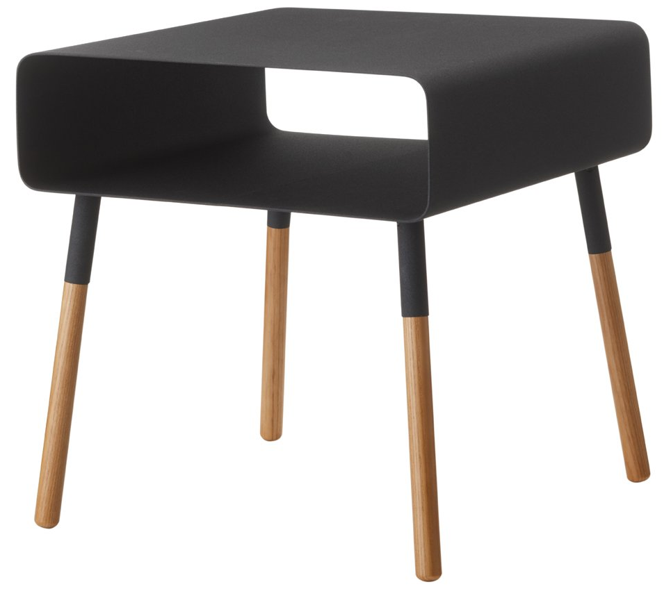 Yamazaki, Elegantní stolek z kovu Plain Low 4230 | černý
