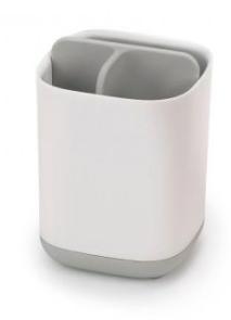 Stojánek na kartáčky Bathroom EasyStore | malý | bílý/šedý