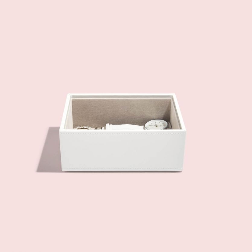 Box na šperky White Mini Open | bílá