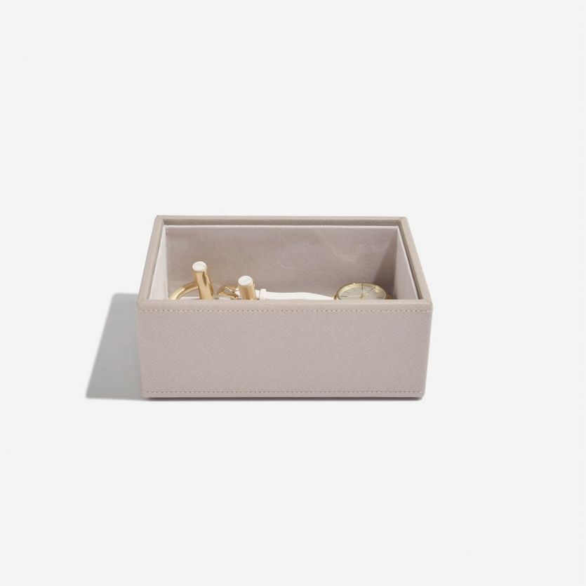 Box na šperky Taupe Mini Open | šedobéžová