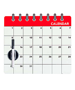 Tabule na lednici Calendar