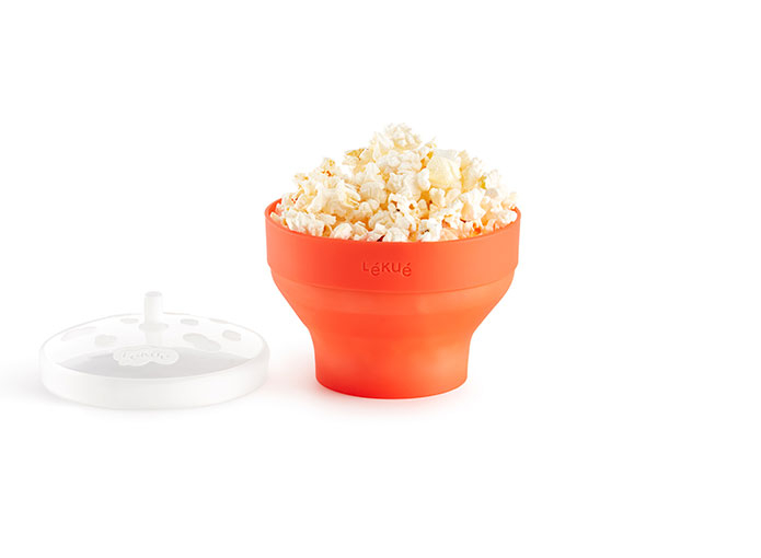 Silikonová nádoba na přípravu Popcornu v mikrovlnce Pop Corn Mini 1ks | červená
