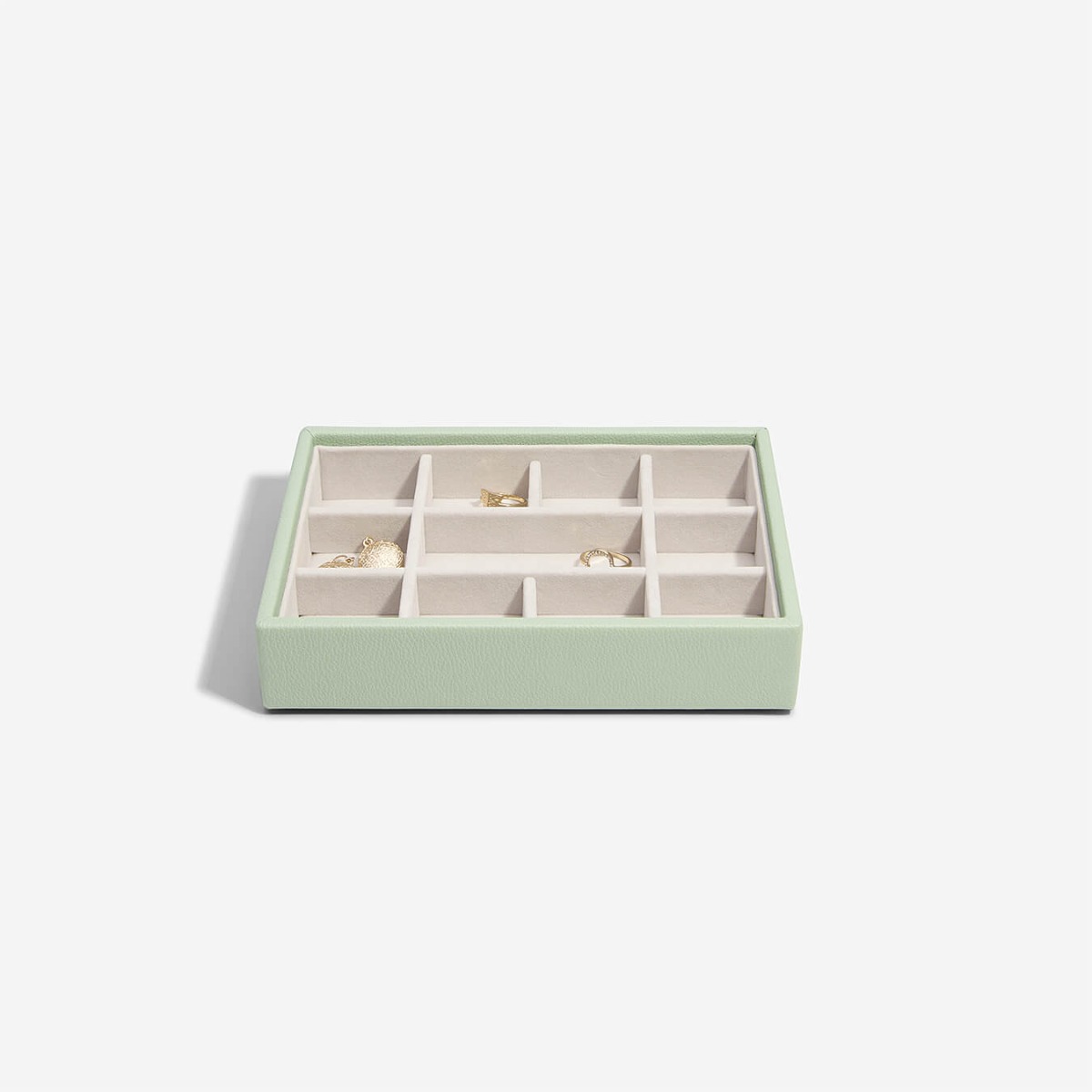 Box na šperky Stackers Sage Green Mini 11 Section | zelená