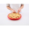 Zapékací forma s odnímatelným talířem na quiche Lékué Quiche Pan 28 cm | červená