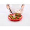 Zapékací forma s odnímatelným talířem na quiche Lékué Quiche Pan 28 cm | červená