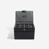 115692 5 sperkovnice stackers black cufflink watch box cerny