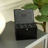 115692 7 sperkovnice stackers black cufflink watch box cerny