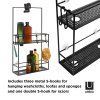 116115 3 kovova policka do sprchy umbra cubiko cerna matna