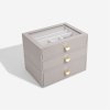 Šperkovnice Taupe Classic - Set of 3 (se zásuvkami) Stackers