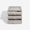 Šperkovnice Taupe Classic - Set of 3 (se zásuvkami) Stackers