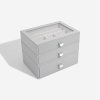 Šperkovnice Pebble Grey Classic - Set of 3 (se zásuvkami) Stackers