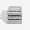 Šperkovnice Pebble Grey Classic - Set of 3 (se zásuvkami) Stackers