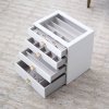 Šperkovnice Pebble White Classic - Set of 4 (se zásuvkami) Stackers