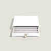 Šperkovnice Pebble White Classic - Set of 4 (se zásuvkami) Stackers