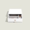 Šperkovnice Pebble White Classic - Set of 4 (se zásuvkami) Stackers