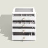 Šperkovnice Pebble White Classic - Set of 4 (se zásuvkami) Stackers
