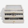 Šperkovnice Oatmeal Supersize - Set of 3 (se zásuvkami) Stackers