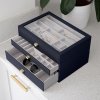 Šperkovnice Navy Pebble Supersize - Set of 3 (se zásuvkami) Stackers