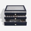 Šperkovnice Navy Pebble Supersize - Set of 3 (se zásuvkami) Stackers