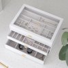 Šperkovnice Pebble White Supersize - Set of 3 (se zásuvkami) Stackers