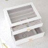 Šperkovnice Pebble White Classic - Set of 2 (se zásuvkami) Stackers