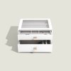 Šperkovnice Pebble White Classic - Set of 2 (se zásuvkami) Stackers