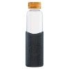 138304 138304 sklenena lahev s rukavem 550 ml neon kactus cerna