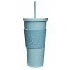 Hrnek na pití s brčkem, 625 ml Neon Kactus | modrý