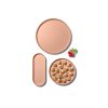Servírovací tác kulatý Blim Plus Atena L VS5-335 Pink Sand, 40 cm | růžová