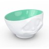 Porcelánová miska Tassen 58products | Šťastná, tyrkysová uvnitř