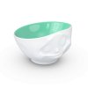 Porcelánová miska Tassen 58products | Šťastná, tyrkysová uvnitř