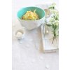 Porcelánová miska Tassen 58products | Šťastná, tyrkysová uvnitř