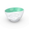 Porcelánová miska Tassen 58products | Šťastná, tyrkysová uvnitř
