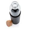 148017 3 sklenena lahev na vodu 550ml xd design cerna 0 55l