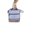 148089 2 termotaska na svacinu soft 6 5l iris barcelona modro bezova 6 5 l svetle modra