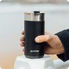 148395 2 quokka vaso cafe termico acero inoxidable boost carbon black 400 ml