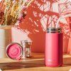 148398 2 quokka vaso cafe termico acero inoxidable boost maroon 400 ml