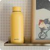 148887 2 quokka botella termo acero inoxidable solid light yellow 510 ml