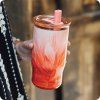 149103 2 quokka vaso termo acero inoxidable con pajita mist peach petals 720 ml