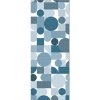Dárkový balicí papír ArteBene Geometrik 70 x 200 cm | modrý detail