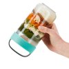 Svačinový box Lékué Jar To Go 600 ml | tyrkysový