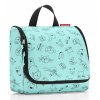 Dětská závěsná kosmetická taška Reisenthel Toiletbag Kids Cats and Dogs Mint