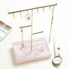 73946 3 stojan na sperky stackers large rose quartz t bar ruzova