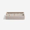 75440 3 prihradka na prstynky stackers velvet stone ring roll bezova