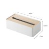 Box na papírové kapesníky YAMAZAKI Rin 7730 Box | bílý/dřevo