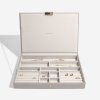 87632 3 box na sperky s vikem stackers taupe supersize lid sedobezova