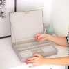 Box na šperky s víkem Stackers Taupe Supersize Lid | šedobéžová