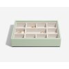 97775 box na sperky stackers sage green mini 11 section zelena
