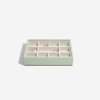 97775 4 box na sperky stackers sage green mini 11 section zelena