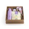 firemny darcek pre zenu s fialovou termoflaskou levandulovou sojovou svieckou bylinkovy caj no stress wilfred levandulova sol do kupela 3